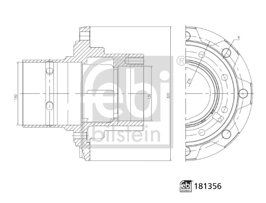  Задня маточина Mercedes Benz Truck TRUCK ATEGO 1