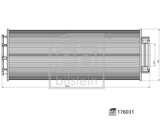 Фільтр тонкого очищення палива Febi 176031 ціна, від 39.10 USD