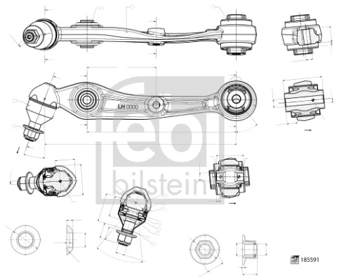 Важіль передній лівий AND 3M407009 ціна, від 83.87 USD