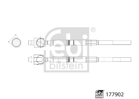 177902 Febi Тяги кермові