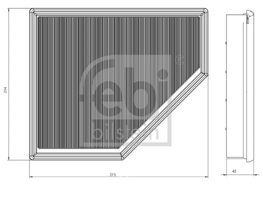 Елемент повітряного фільтра Febi 173185 ціна, від 15.50 USD