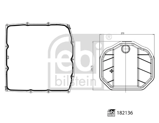 Фільтр коробки автомат Febi 182136 ціна, від 68.85 USD