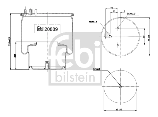 Пневмоподушка/Пневморессора моста Blacktech RML7990C2 ціна, від 33.82 USD