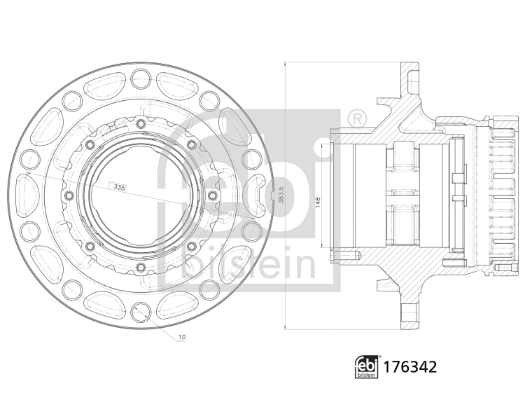 Маточини задніх коліс Scania 1946273 ціна, від 291.04 USD