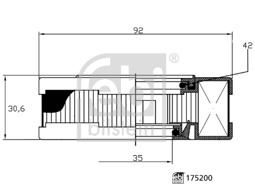 Фільтр вентиляції картера Febi 175200 ціна, від 14.15 USD
