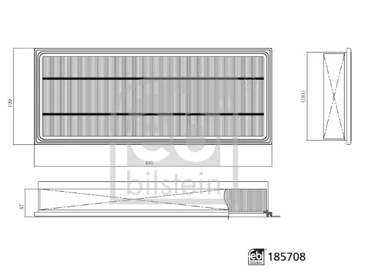 Повітряний фільтр салону Massey Ferguson 3786649M3