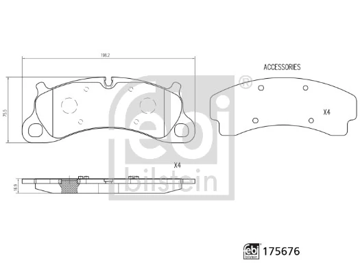 Купити LM31148 Lemforder Колодки гальмівні передні, дискові