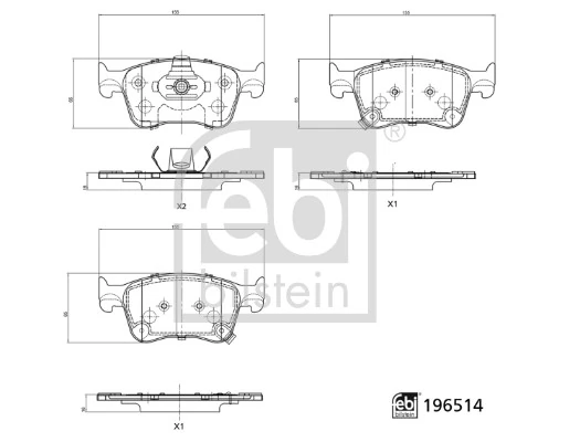 Гальмівні колодки Nibk PN8819 ціна, від 43.15 USD