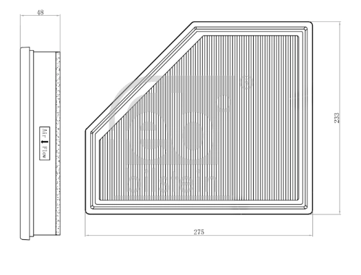 Елемент повітряного фільтра Febi 173461 ціна, від 15.97 USD