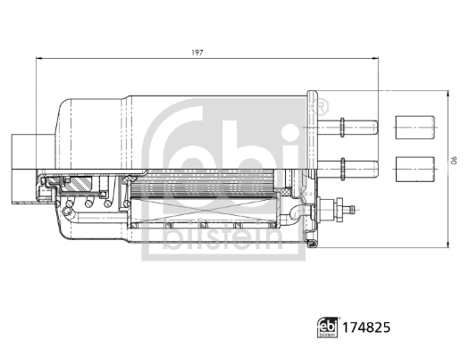 Фільтр тонкого очищення палива Febi 174825 ціна, від 39.57 USD