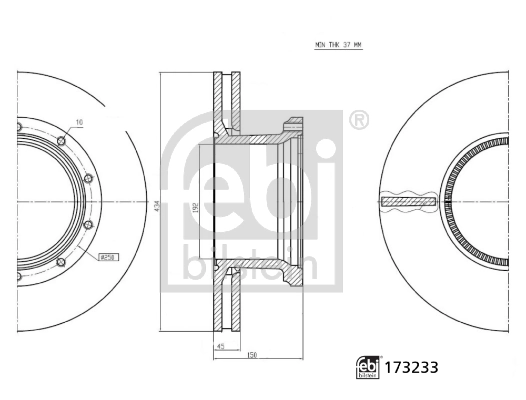Купити MTXT803 MTX Диск заднього гальма