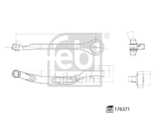 Важіль передній лівий Febi 176371 ціна, від 99.61 USD