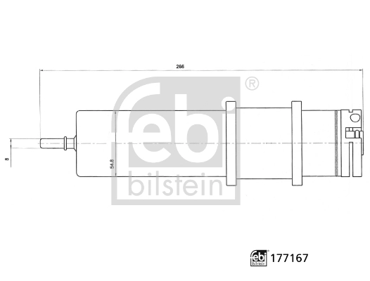 Фільтр тонкого очищення палива Febi 177167 ціна, від 26.55 USD