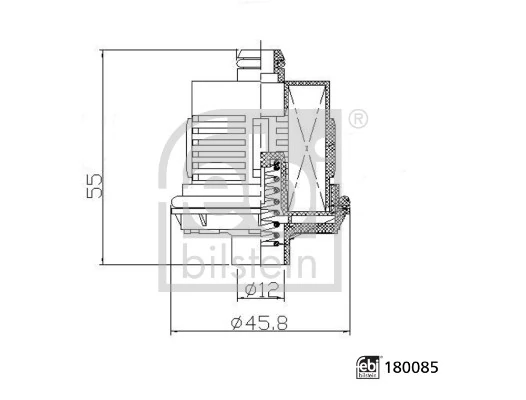 Фільтр гідравлічної системи Febi 180085 ціна, від 26.38 USD