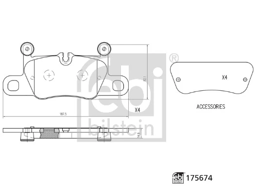 Задні гальмівні колодки 231925 Power Stop