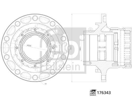 Задня маточина 7420535263 Renault (RVI)