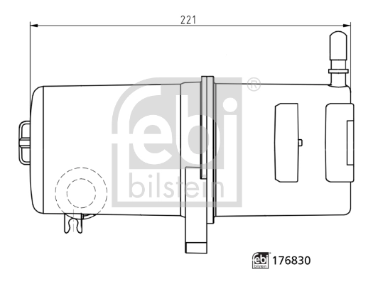 Фільтр тонкого очищення палива Febi 176830 ціна, від 46.69 USD