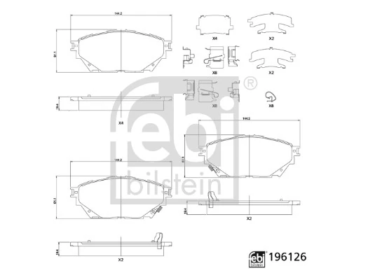 Тормозні колодки Mitsubishi ML253521
