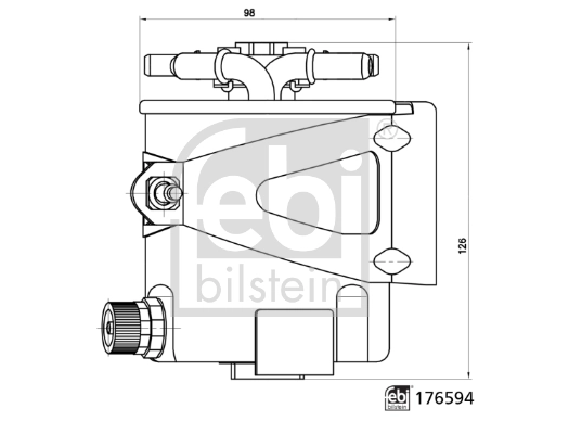 Фільтр тонкого очищення палива Febi 176594 ціна, від 20.02 USD