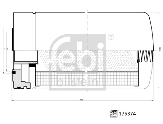Фільтр гідравлічної системи 86018758 NEW Holland