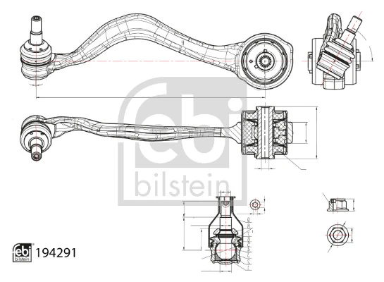 Важіль передній лівий Raiso RL890903B ціна, від 56.51 USD