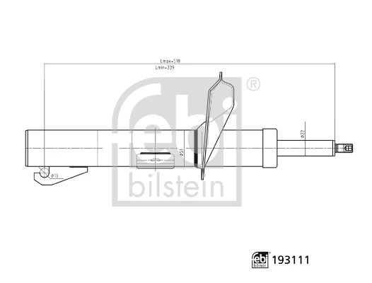 Стойка амортизатора передняя Ford Connect фургон (TC7) (2002 - 2013) ціна, від 57.79 USD