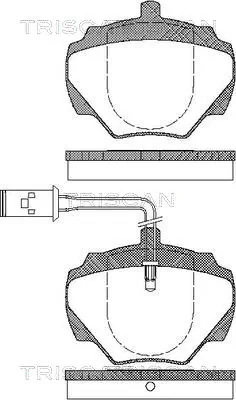 SFP500190 Britpart Колодки гальмівні задні, дискові