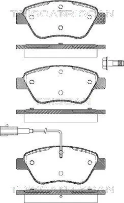 Гальмівні колодки Toko cars T2136036 ціна, від 17.82 USD