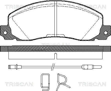 S700389 Polcar Передні гальмівні колодки