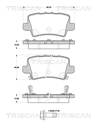 Задні гальмівні колодки Hyundai/Kia 43022SMGE02 ціна, від 15.96 USD