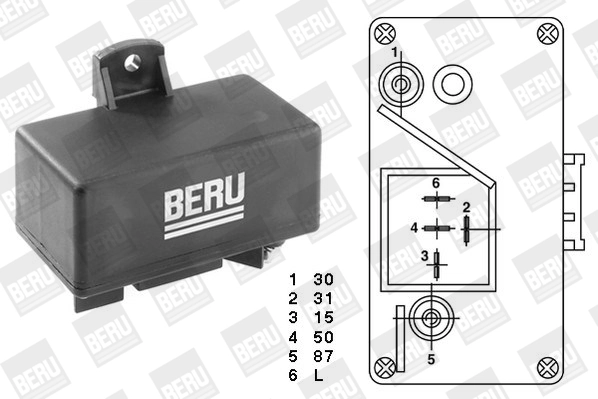Купити GR066 Beru Реле свічок накалу