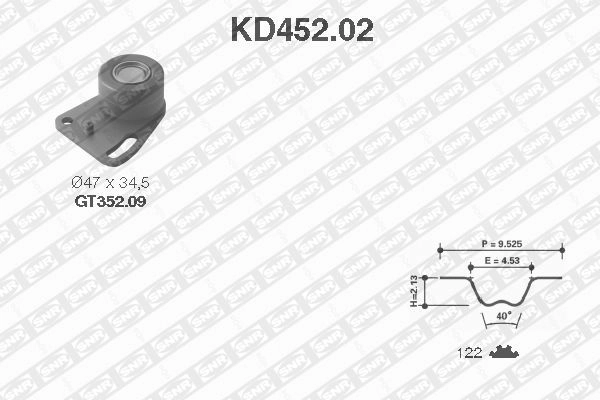 Комплект ГРМ Ford Scorpio I хетчбек (GAE, GGE) (1985 - 1994) ціна, від 49.78 USD