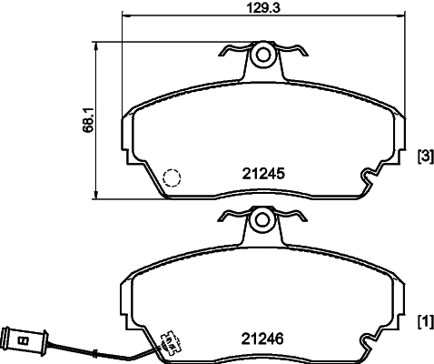 Купити 1893401 Ford Колодки гальмівні передні, дискові
