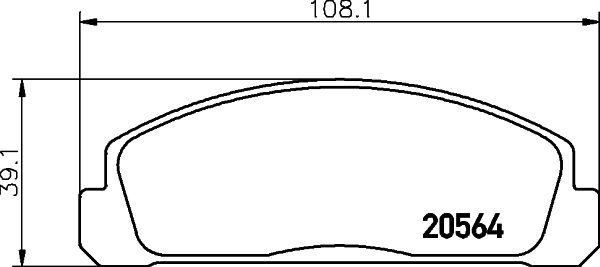 Купити 85Y23328Z9A Mazda Колодки гальмівні передні, дискові