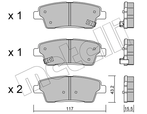Купити 161551 Power Stop Задні колодки