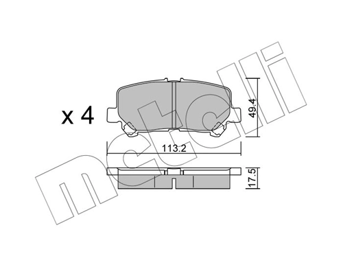 Купити 193949 Maxgear Задні колодки