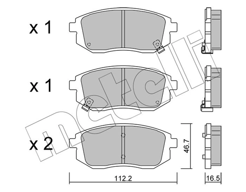 410609323R Renault (RVI) Передні гальмівні колодки
