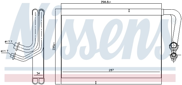 Випарник Nissens 92337