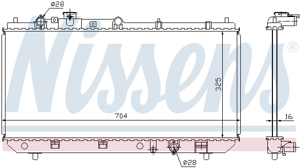 Радіатор 62403 Nissens