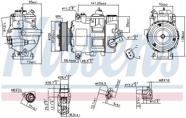 Насос кондиціонера Nissens 890550