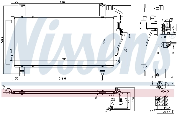 Купити GK2G61480J Mazda Радіатор системи охолодження кондиціонера