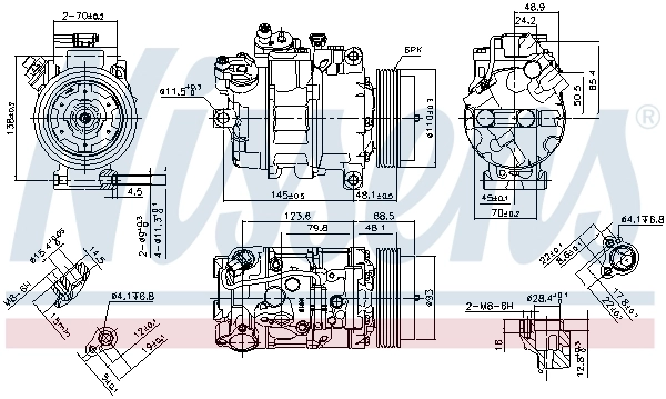 890070 Nissens Компресор холодоагенту