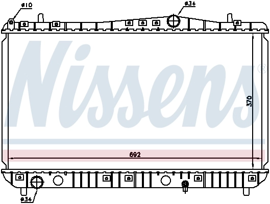 Радіатор 61664 Nissens