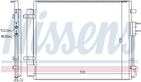 Радіатор охолодження кондиціонера Nissens 940727