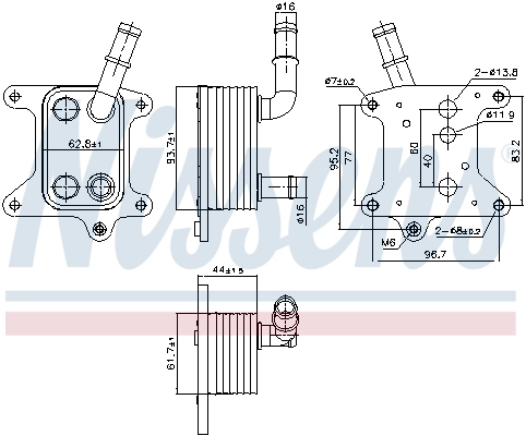 Купити 91425 Nissens Радіатор масляний
