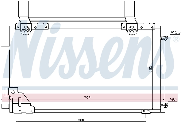 Радіатор охолодження кондиціонера Nissens 94735