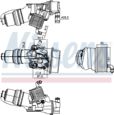 Радіатор масляний 91309 Nissens