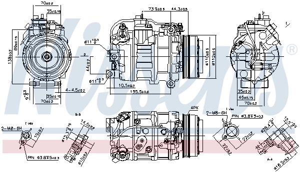 Насос кондиціонера Nissens 890218