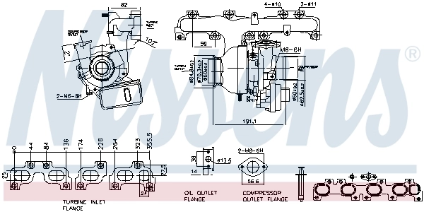 Турбіна Opel 95521388 ціна, від 384.17 USD