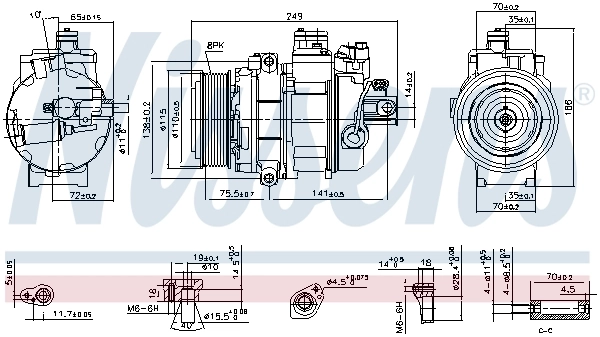 890359 Nissens Компресор холодоагенту